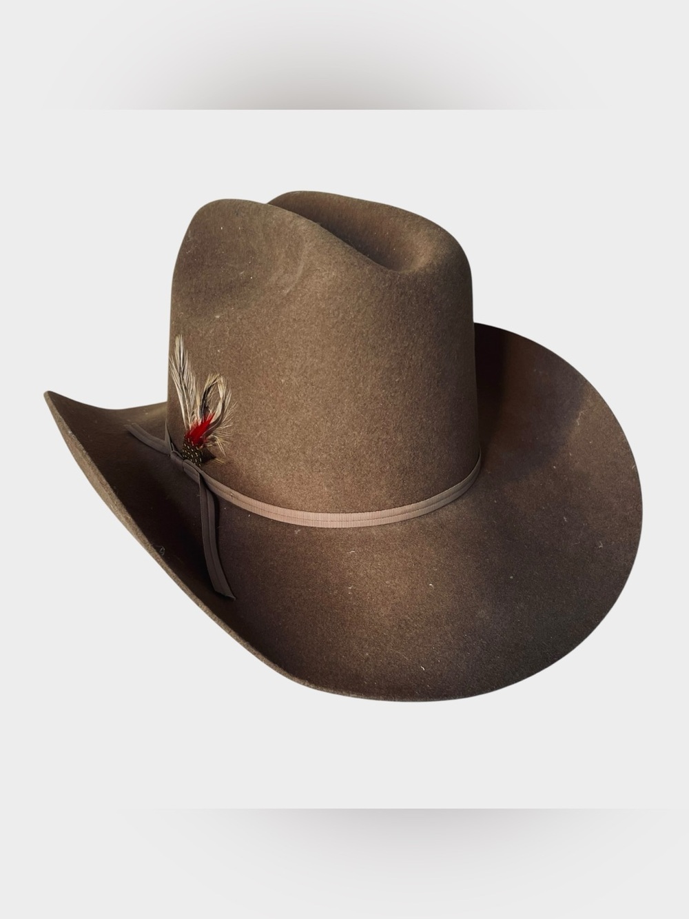 ACE Hy Sales Inc Chatsworth CA Brown Wool XX Fur Blend Cowboy Hat Size 7 1/2